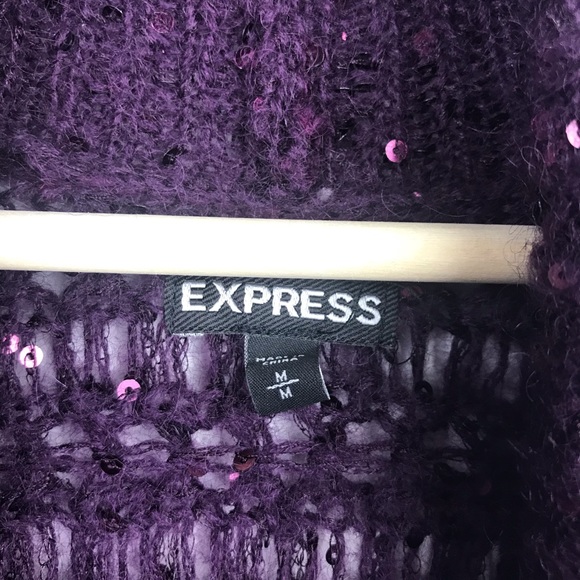 Express | Mohair Open Front Cardigan Dolman Sleeve - Picture 4 of 8